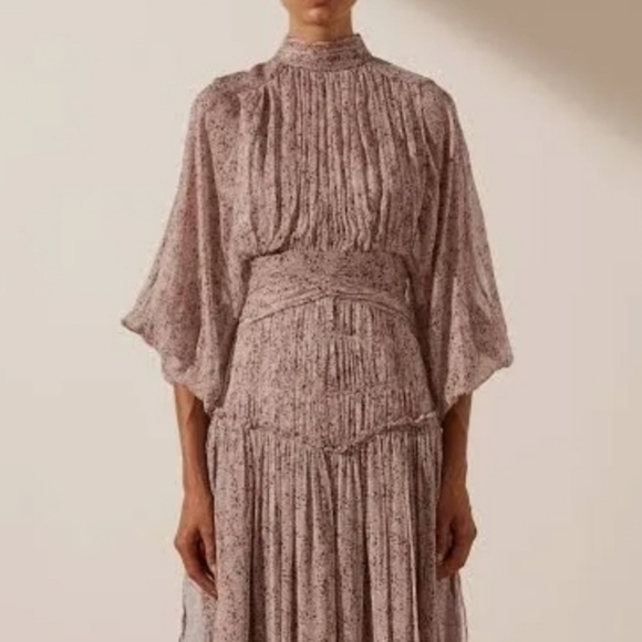 SHONA JOY Paulette Long Sleeve Open Back Midi Dress 12 - Picture 2 of 9